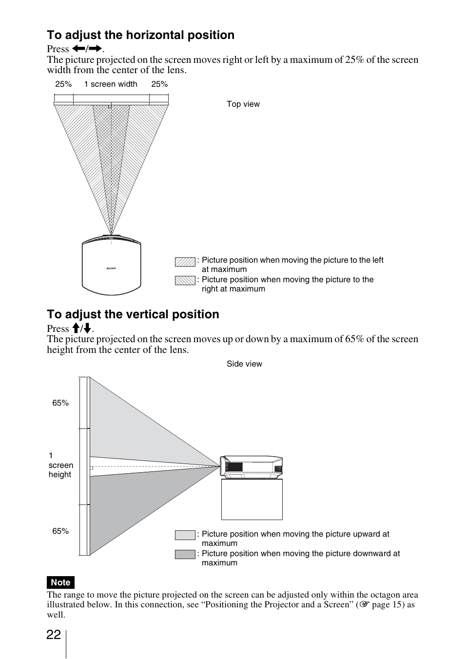 Sony Video Projector VPL-VW90ES User Manual | Page 22 / 100