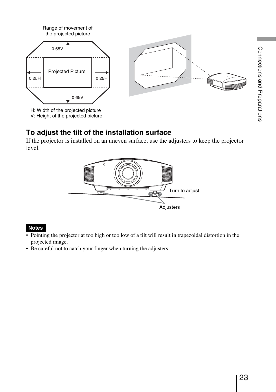 Sony Video Projector VPL-VW90ES User Manual | Page 23 / 100