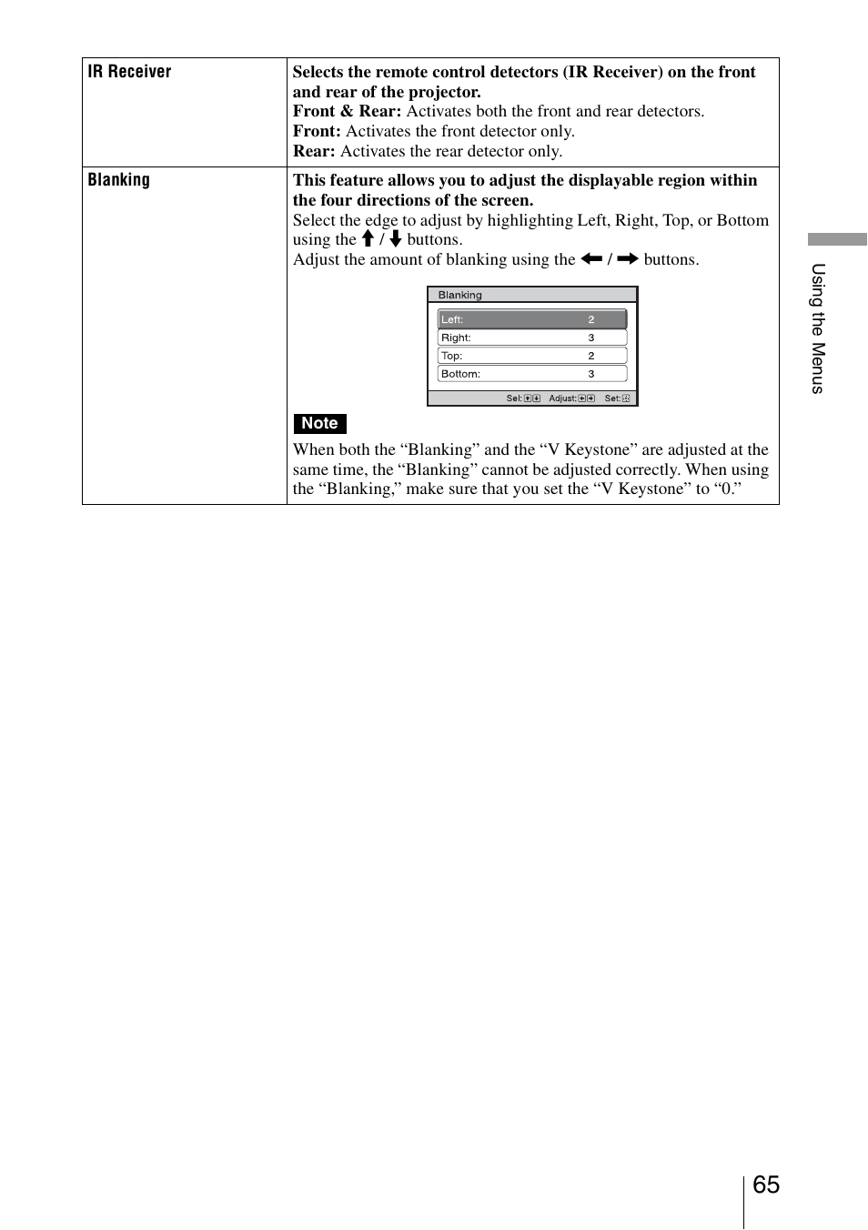 Sony Video Projector VPL-VW90ES User Manual | Page 65 / 100