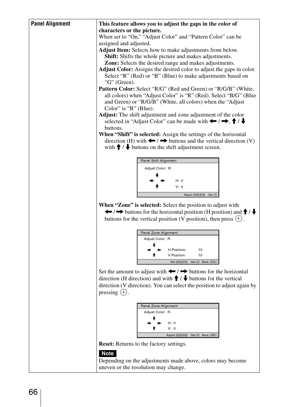 Sony Video Projector VPL-VW90ES User Manual | Page 66 / 100