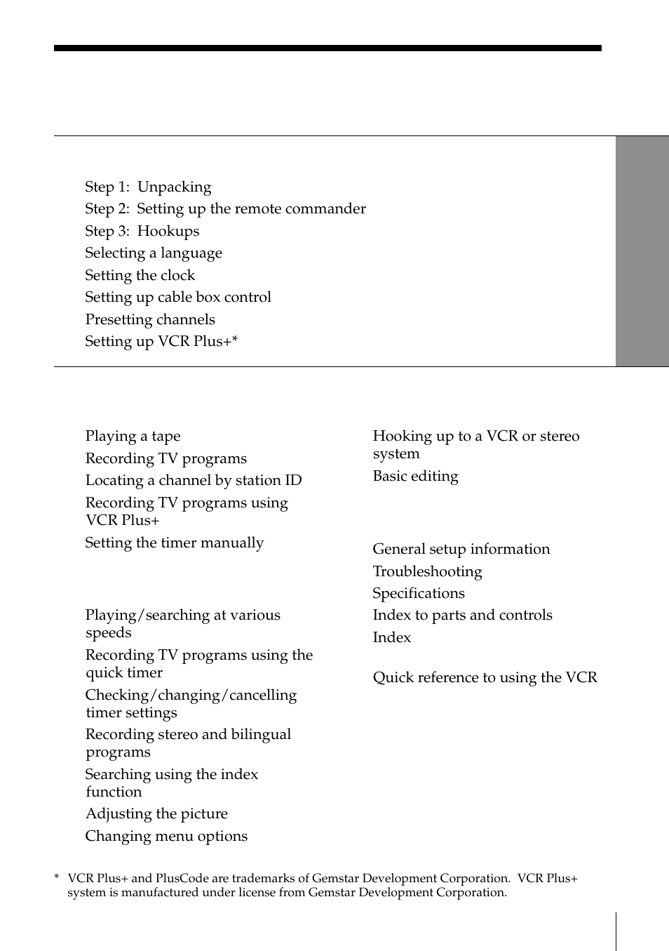 Sony SLV-795HF User Manual | Page 3 / 88