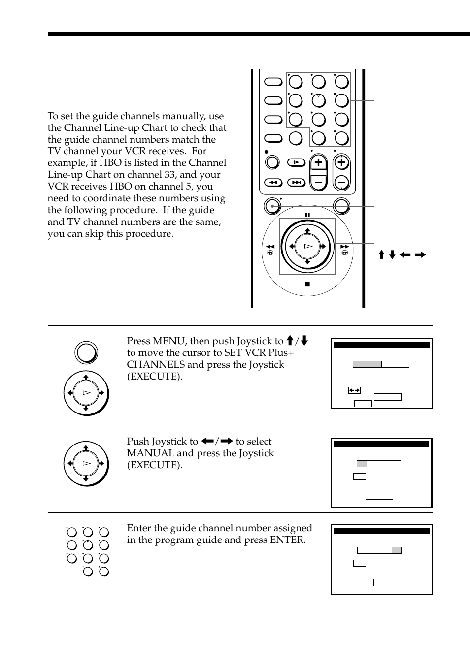 Setting up vcr plus+ manually, Setting up vcr plus+ (continued) | Sony SLV-795HF User Manual | Page 50 / 88