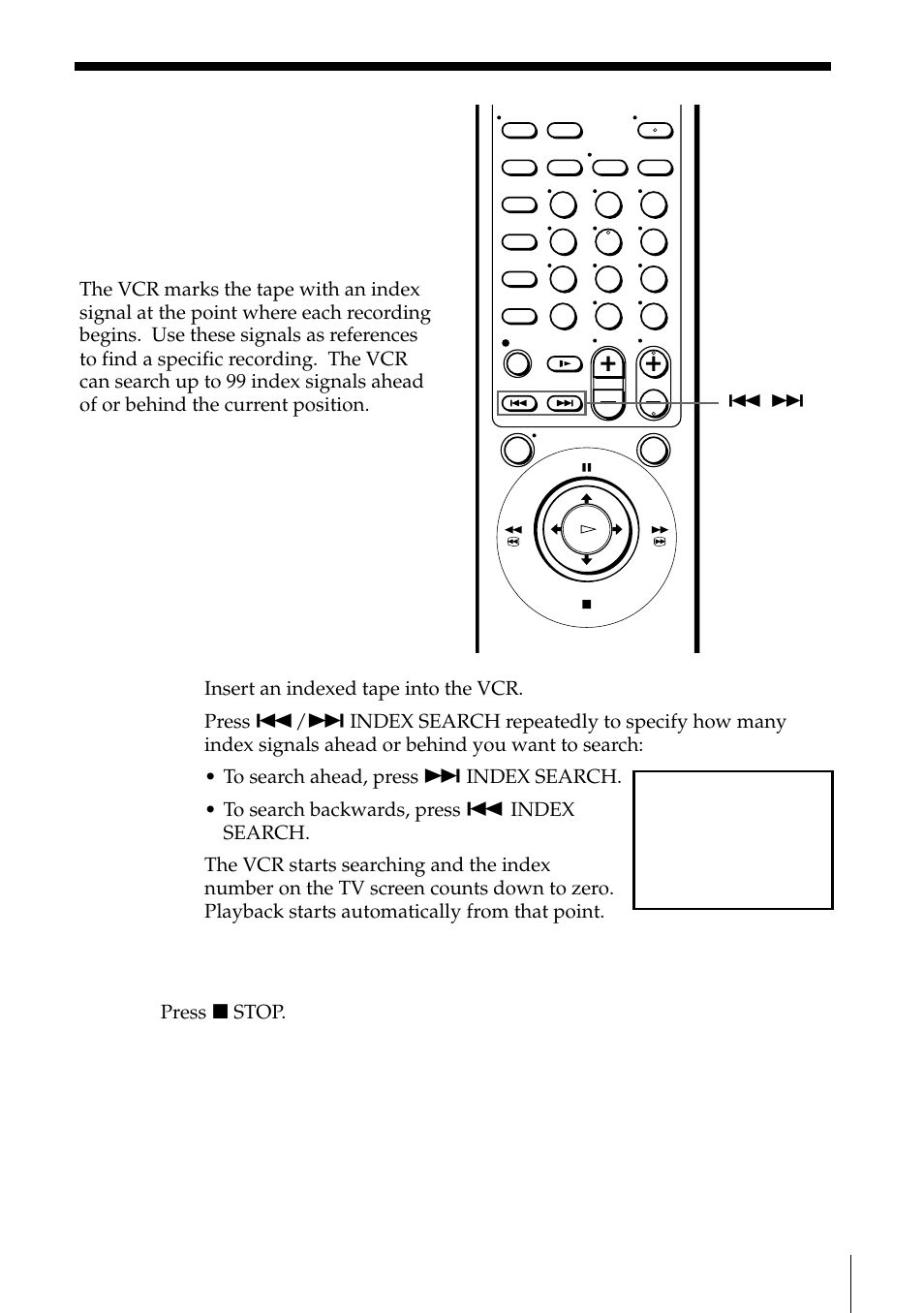 Searching using the index function | Sony SLV-795HF User Manual | Page 71 / 88