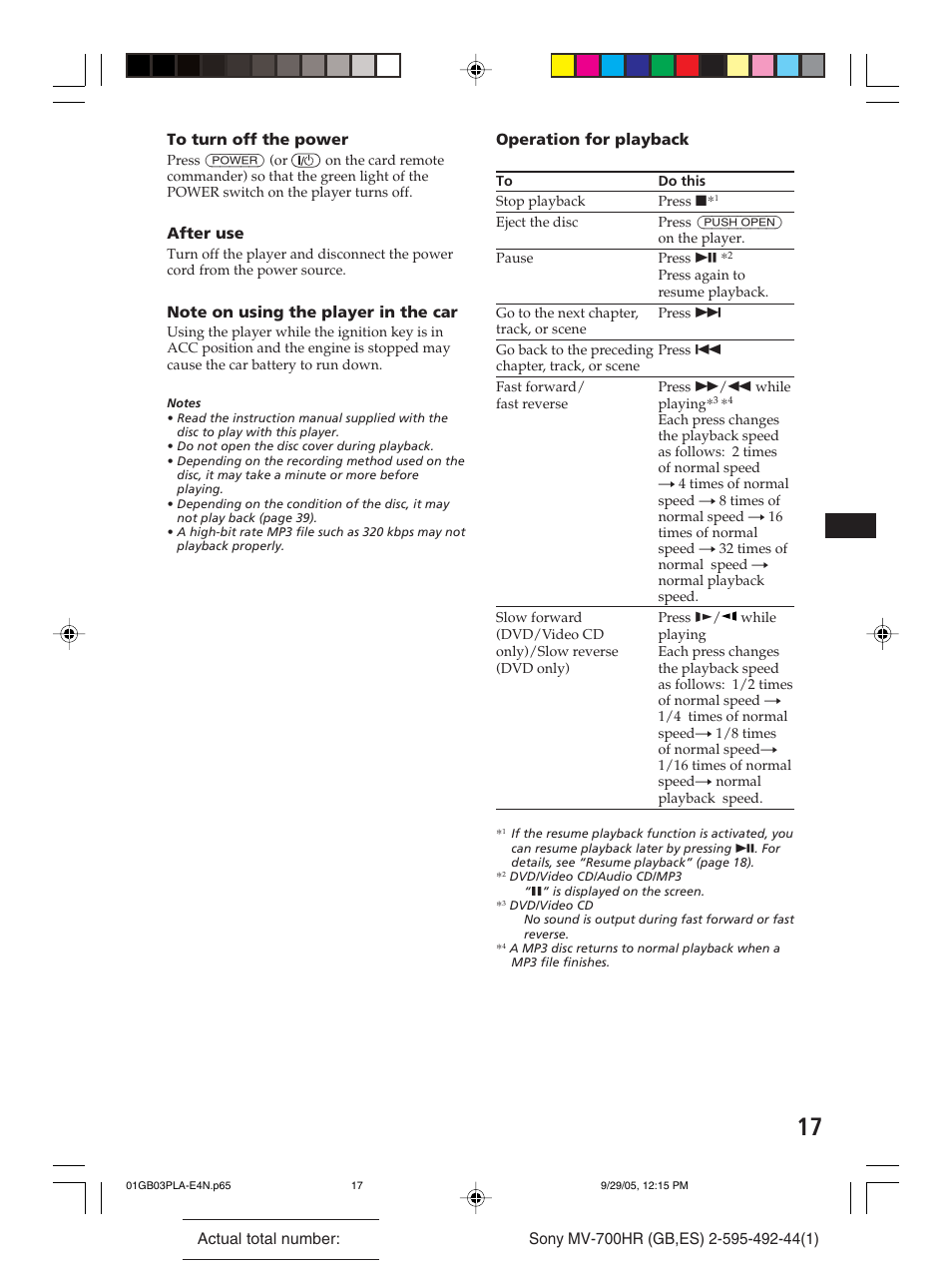 Sony Model MV-700HR User Manual | Page 17 / 96