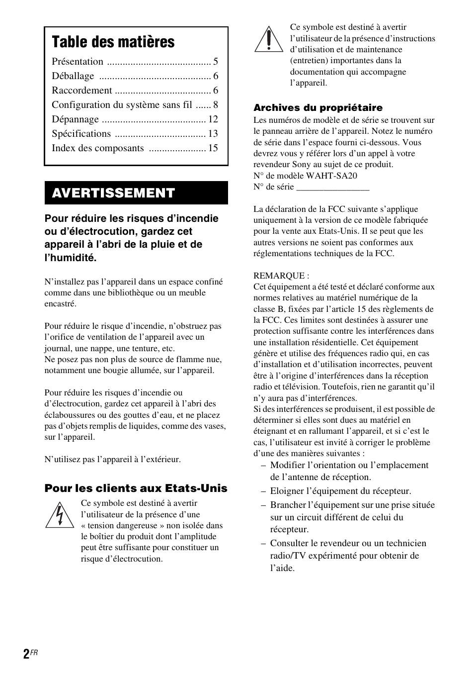 Sony WAHT-SA20 User Manual | Page 16 / 44