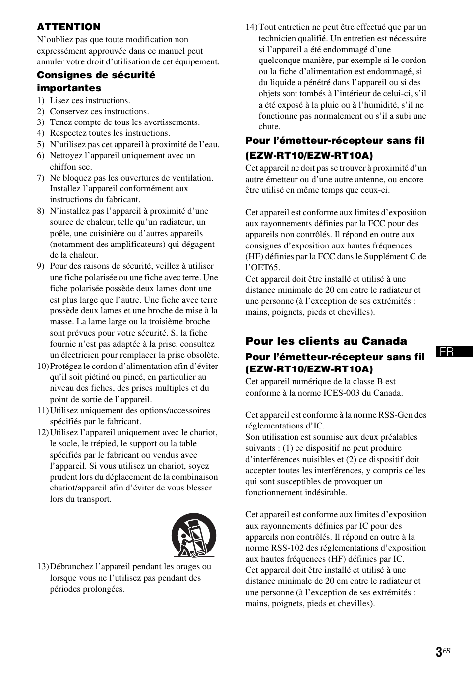 Fr fr | Sony WAHT-SA20 User Manual | Page 17 / 44