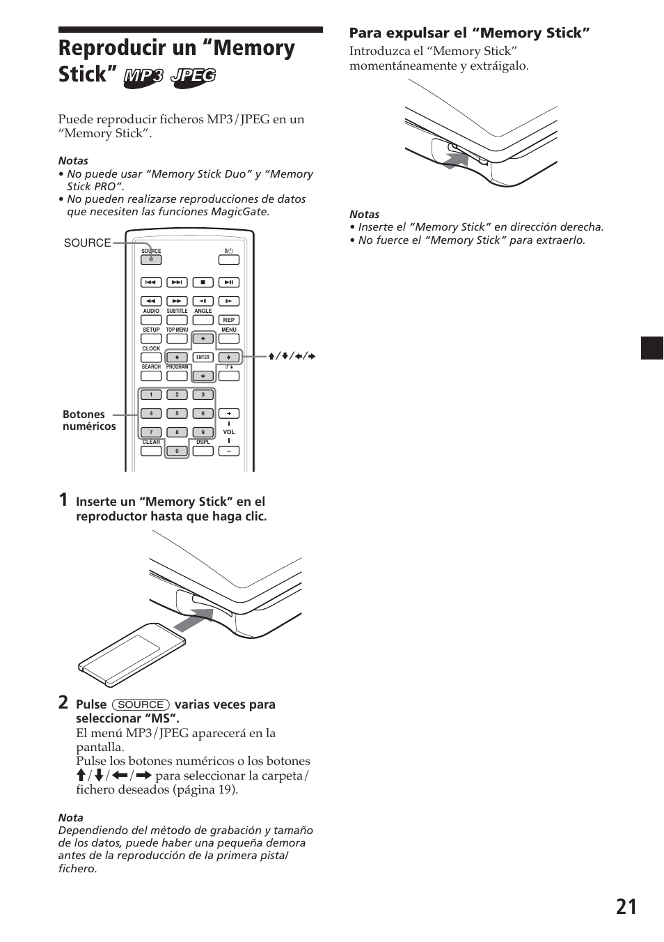 Reproducir un “memory stick | Sony MV-700HR User Manual | Page 117 / 148