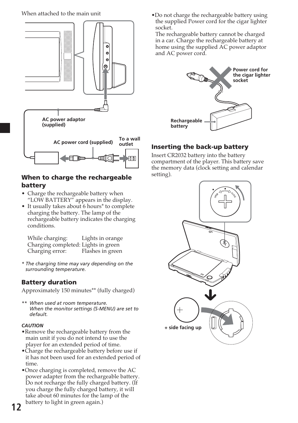 Sony MV-700HR User Manual | Page 12 / 148