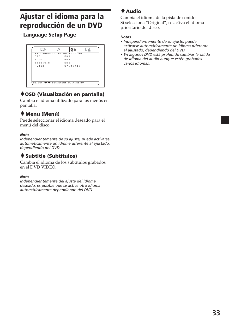 Language setup page | Sony MV-700HR User Manual | Page 129 / 148