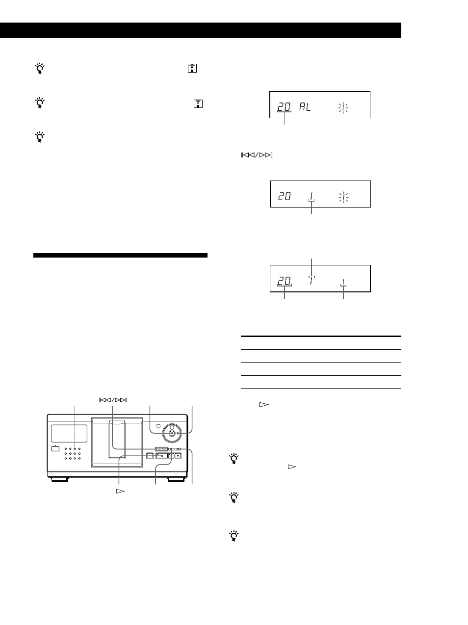 Creating your own program (program play), 20 al, Playing cds getting started | Playing cds, Creating a program on the player 1 | Sony CDP-CX225 User Manual | Page 13 / 20