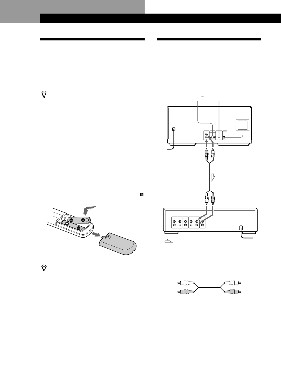 Hooking up the system, Unpacking, Getting started | Overview, Inserting batteries into the remote | Sony CDP-CX225 User Manual | Page 4 / 20