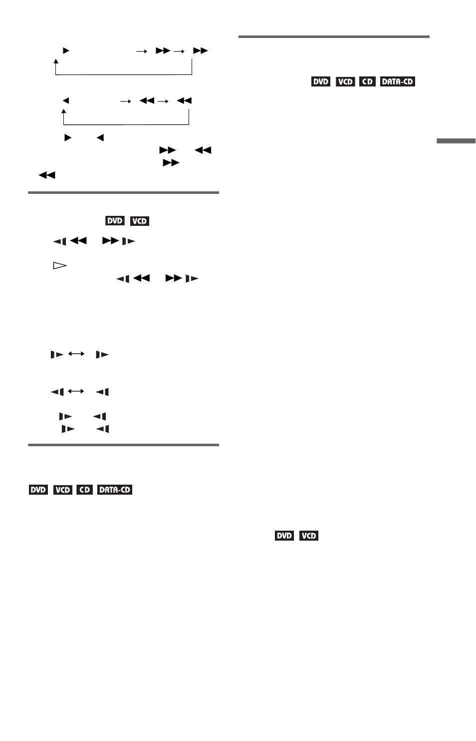 Watching frame by frame (slow- motion play) | Sony DVP-NS405 User Manual | Page 31 / 72