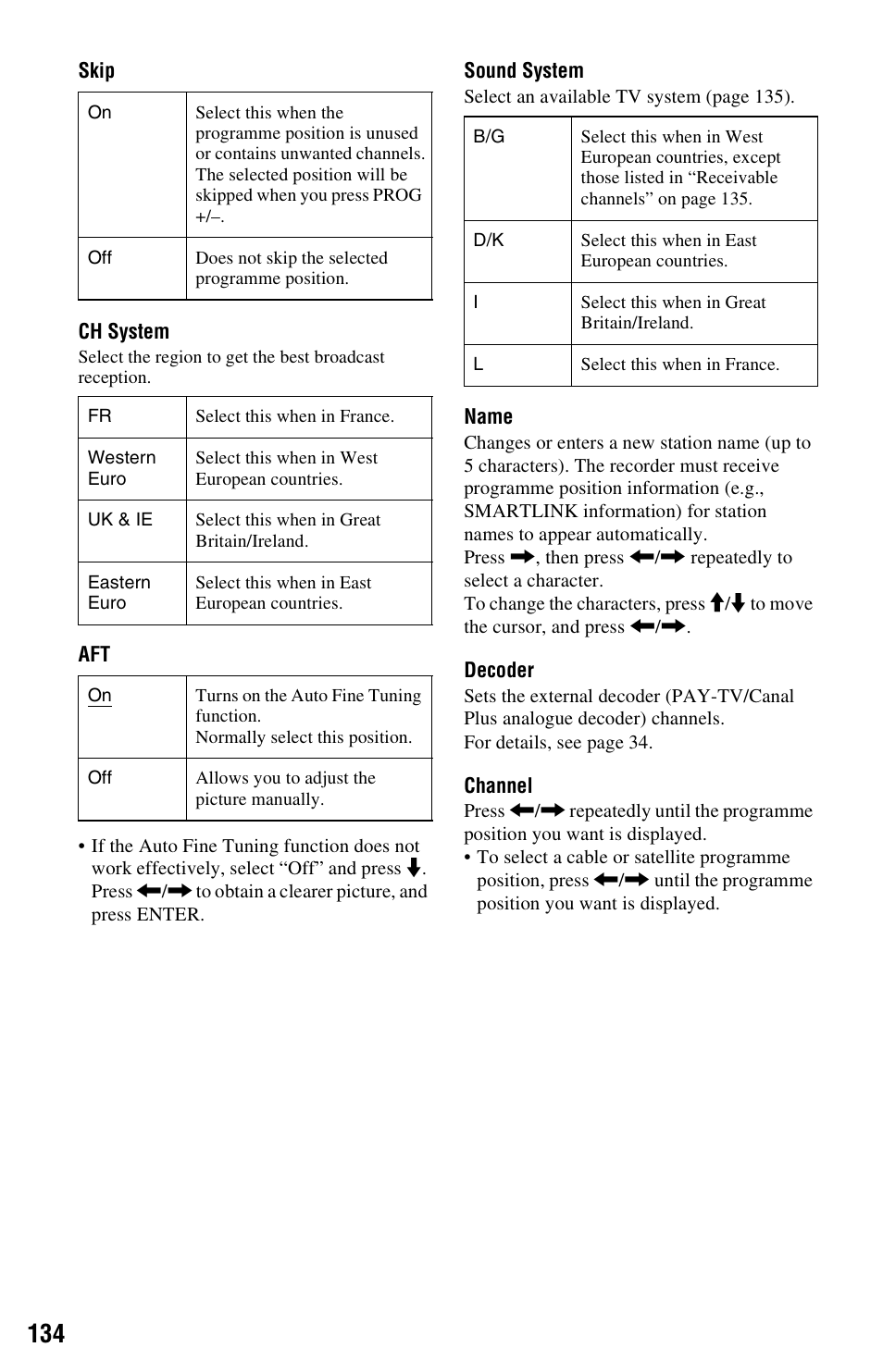 Sony RDR-HXD970 User Manual | Page 134 / 172