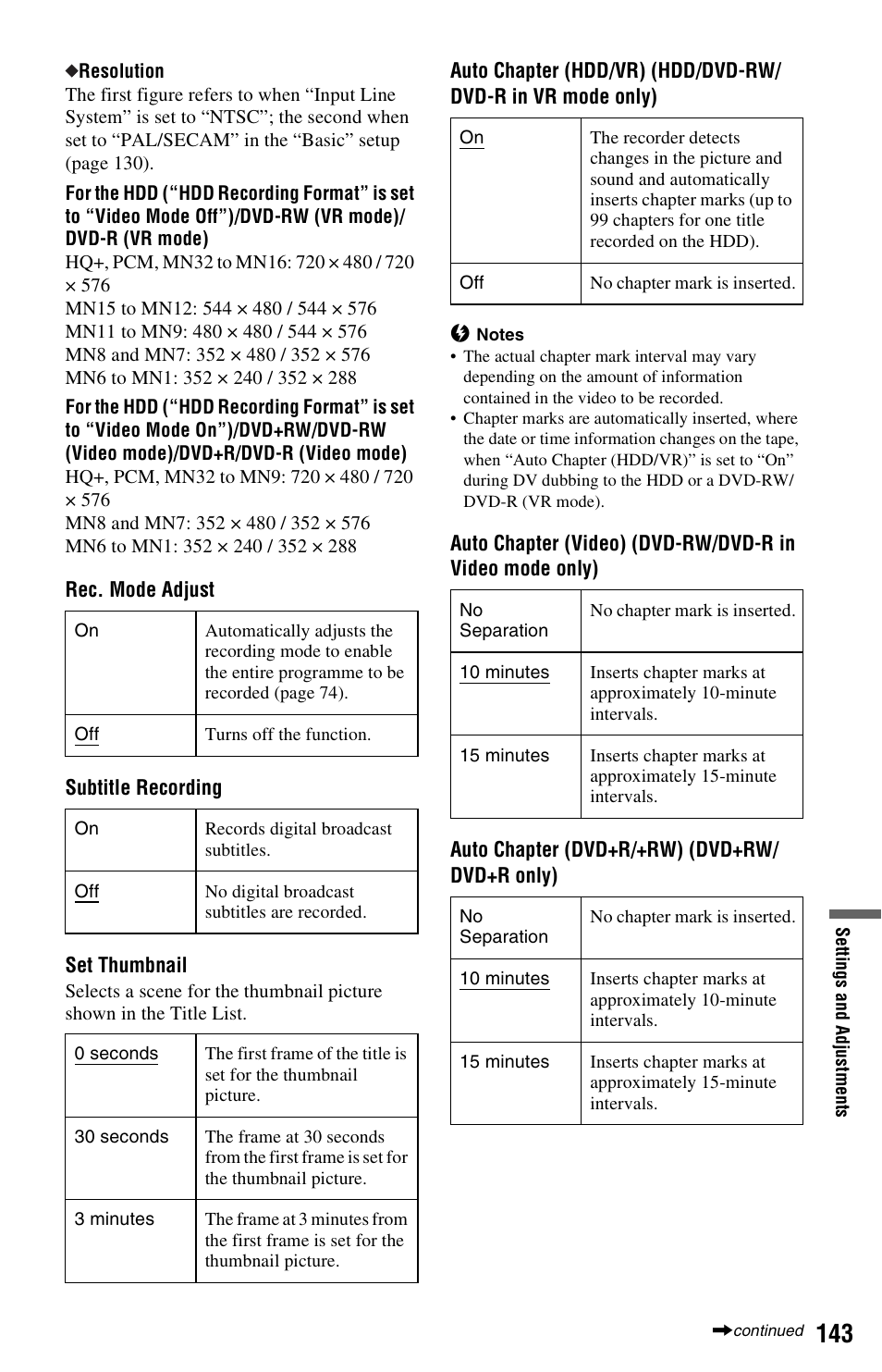 Sony RDR-HXD970 User Manual | Page 143 / 172
