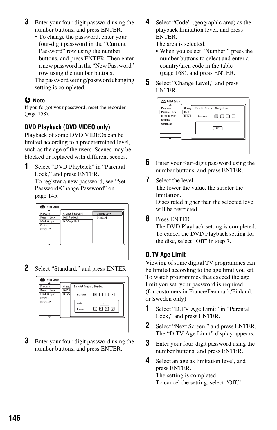 Sony RDR-HXD970 User Manual | Page 146 / 172