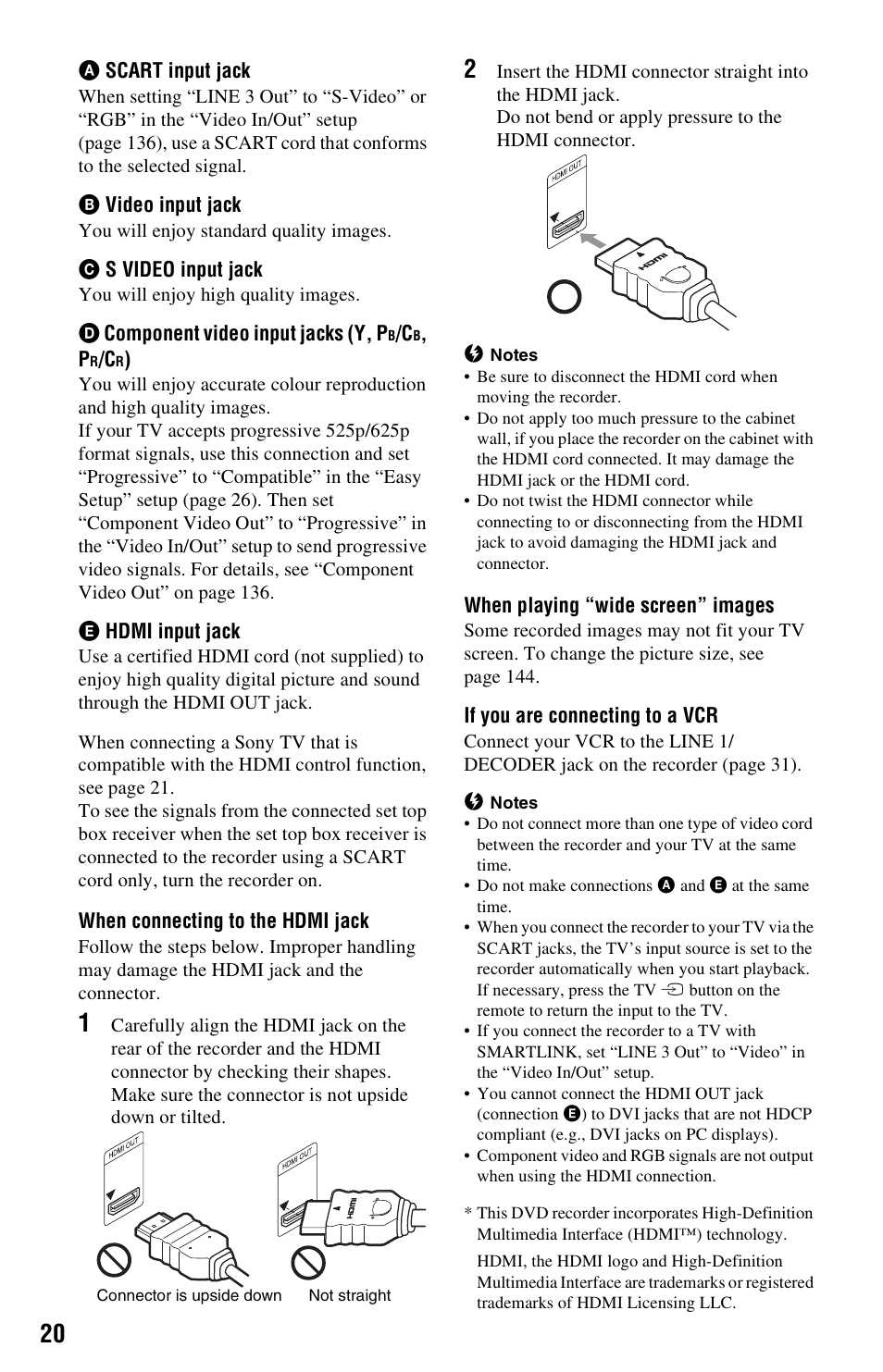 Sony RDR-HXD970 User Manual | Page 20 / 172