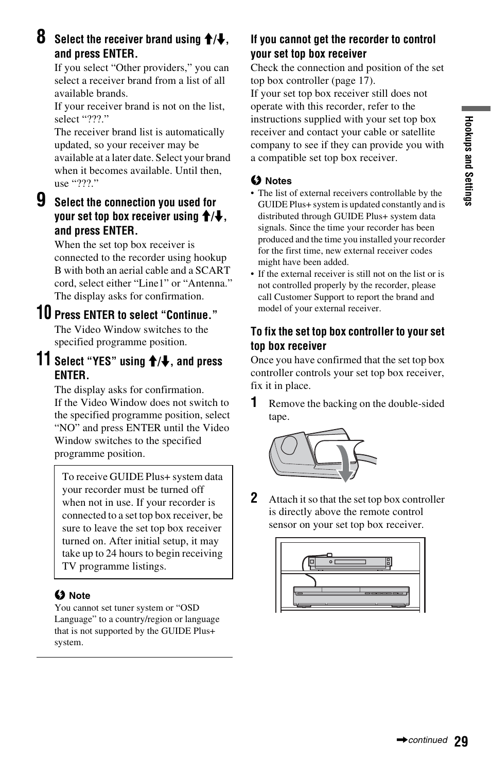 Sony RDR-HXD970 User Manual | Page 29 / 172