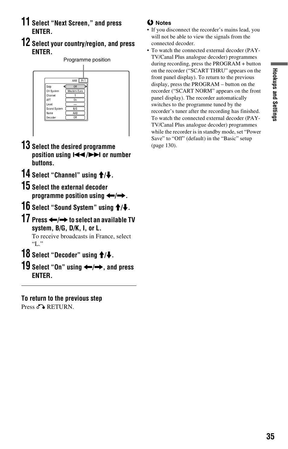 Sony RDR-HXD970 User Manual | Page 35 / 172