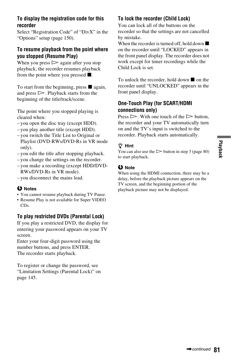 Sony RDR-HXD970 User Manual | Page 81 / 172