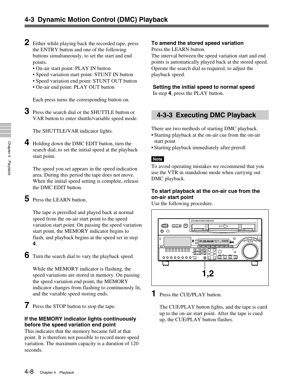 3-3 executing dmc playback | Sony MSW-M2100 User Manual | Page 42 / 106