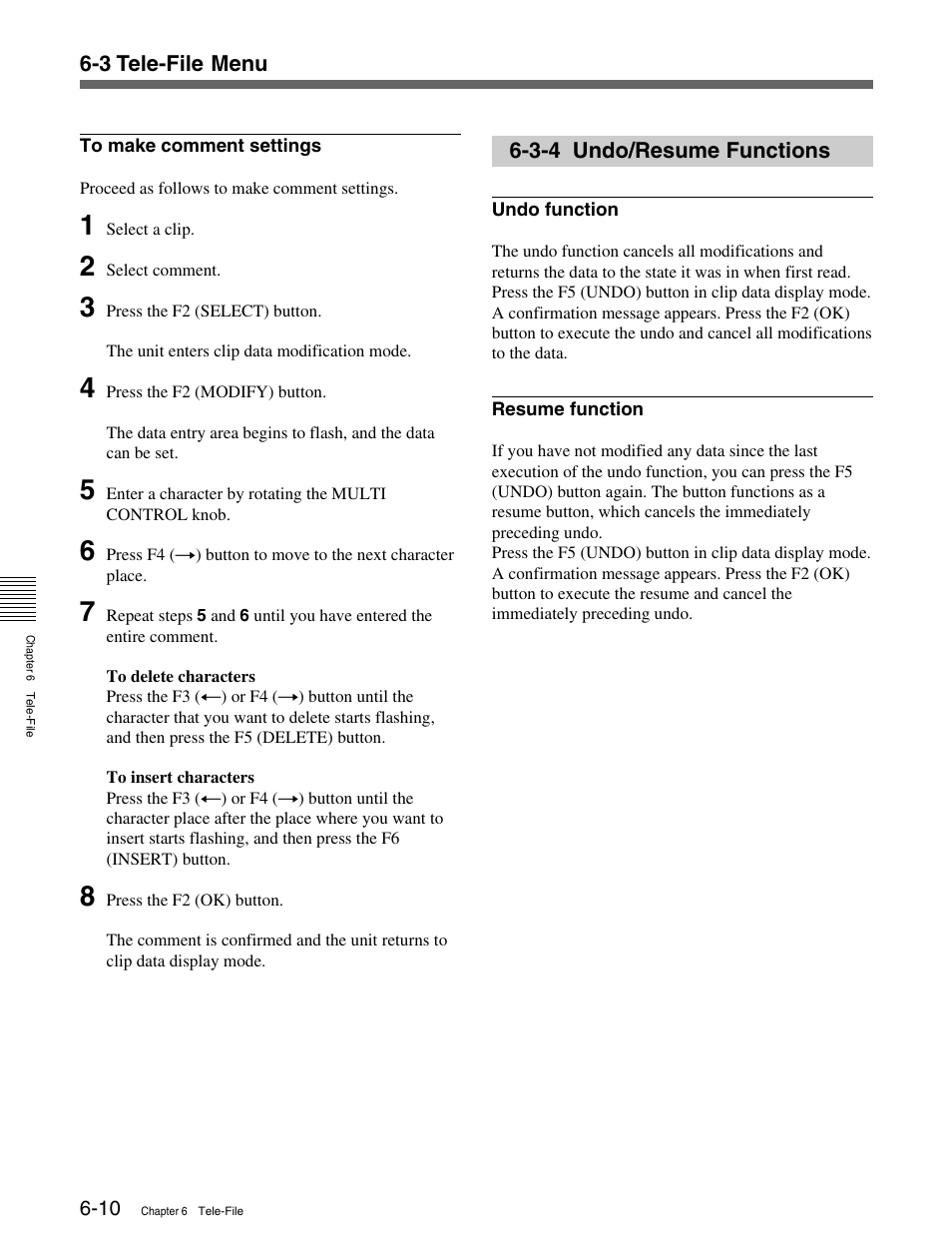 3-4 undo/resume functions | Sony MSW-M2100 User Manual | Page 62 / 106