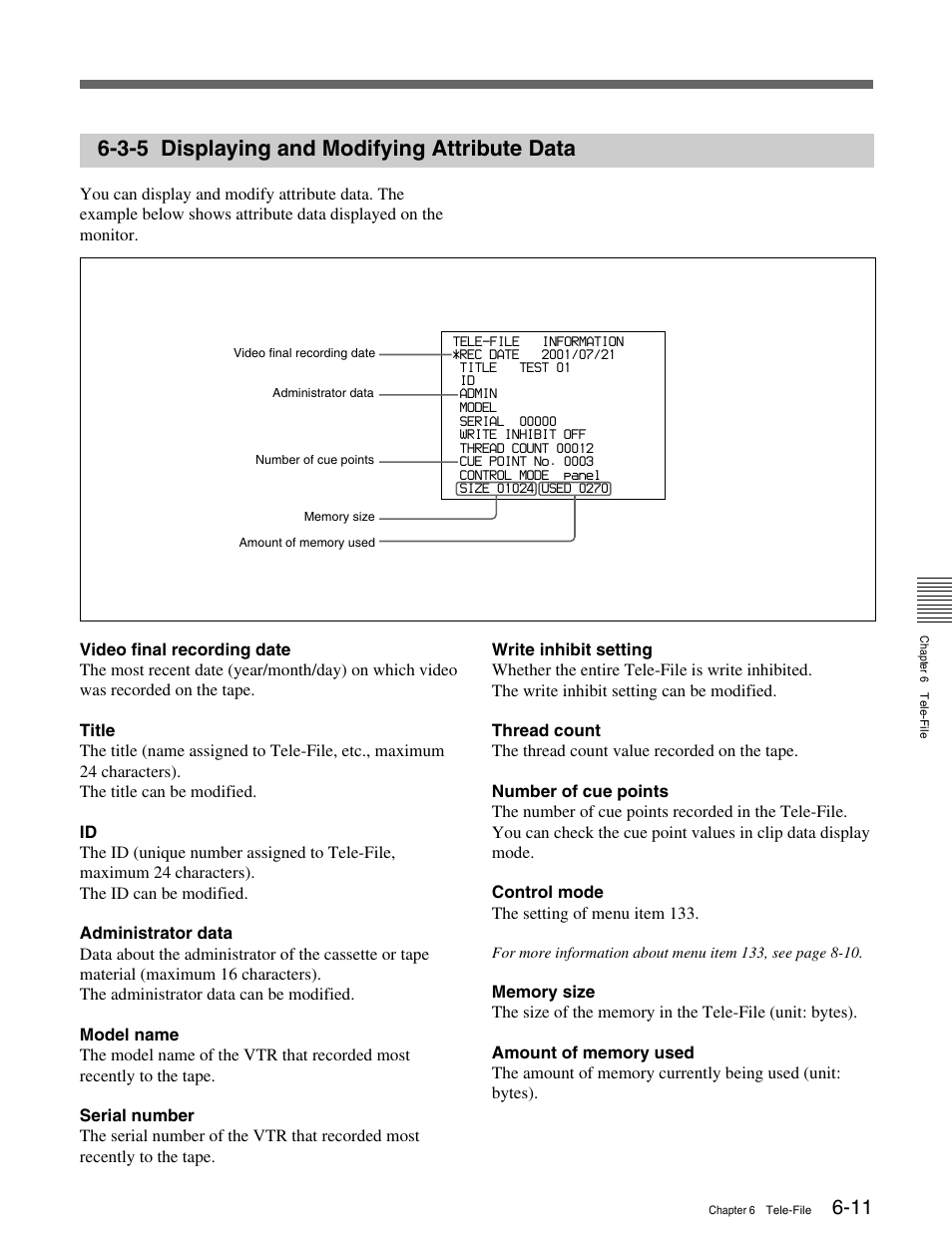 3-5 displaying and modifying attribute data | Sony MSW-M2100 User Manual | Page 63 / 106