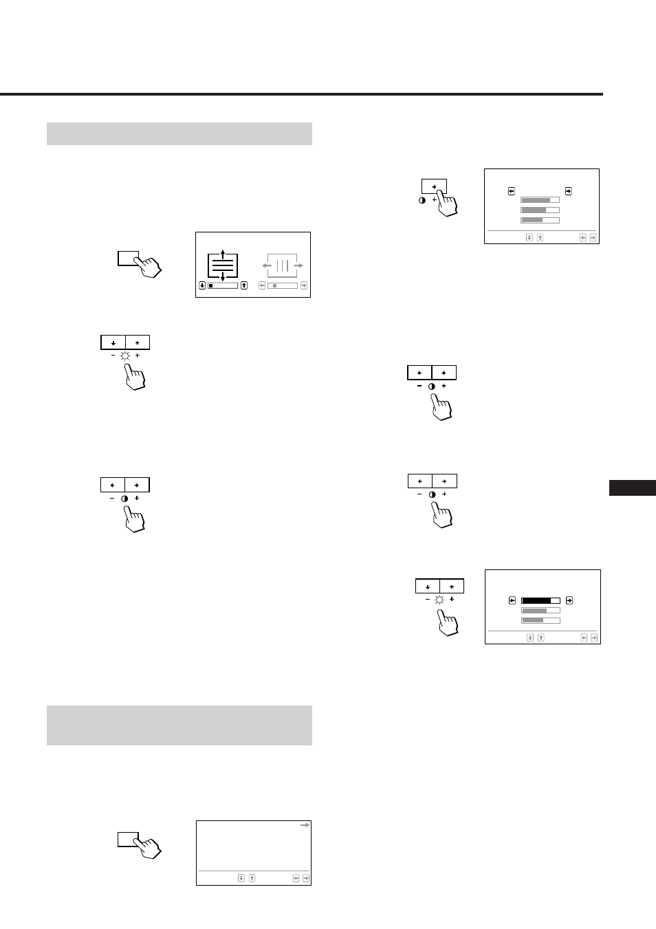Réglage de la convergence, Réglage de la température des couleurs | Sony GDM-17SE2T User Manual | Page 21 / 40