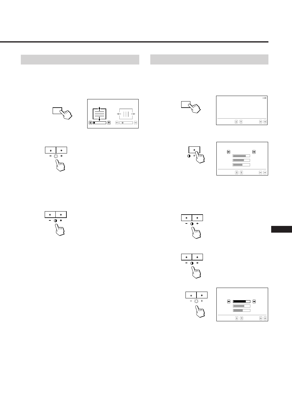 Ajuste de la convergencia, Ajuste de la temperatura del color | Sony GDM-17SE2T User Manual | Page 33 / 40