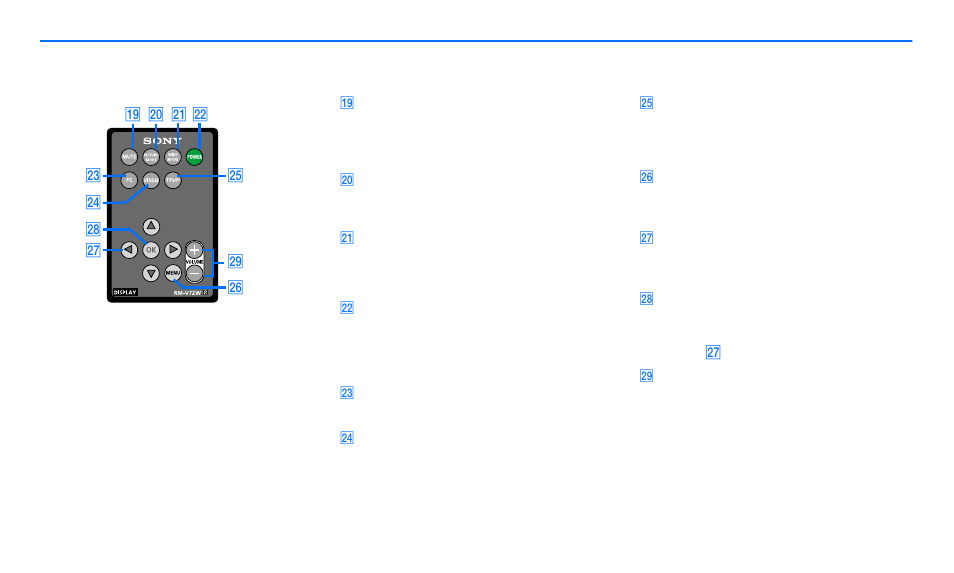 Identifying parts and controls - cont | Sony SDM-V72W User Manual | Page 8 / 127
