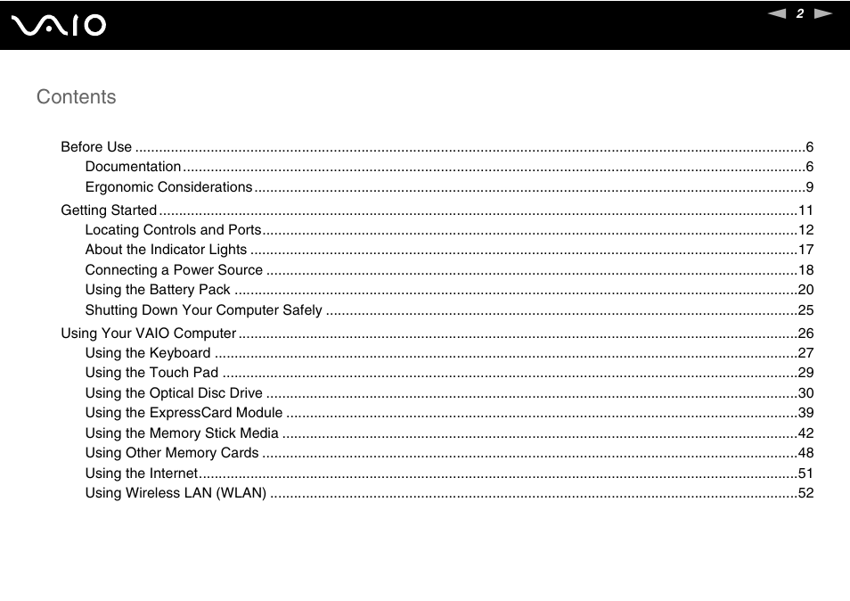 Sony VAIO VGN-N300 User Manual | Page 2 / 154