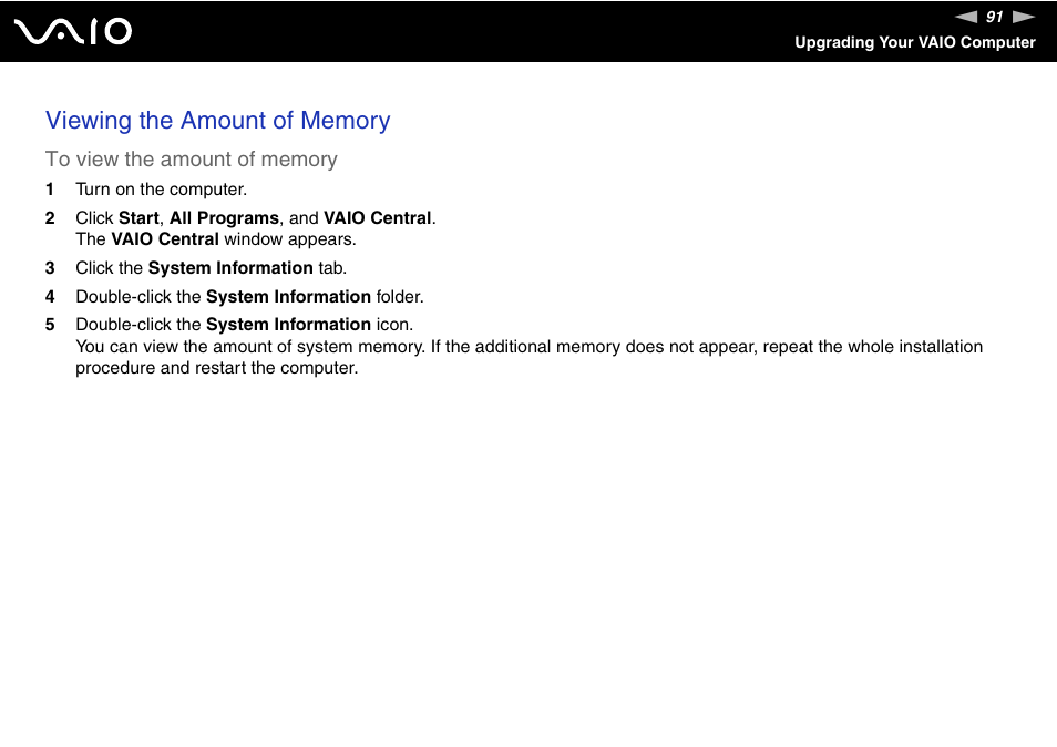 Sony VAIO VGN-N300 User Manual | Page 91 / 154