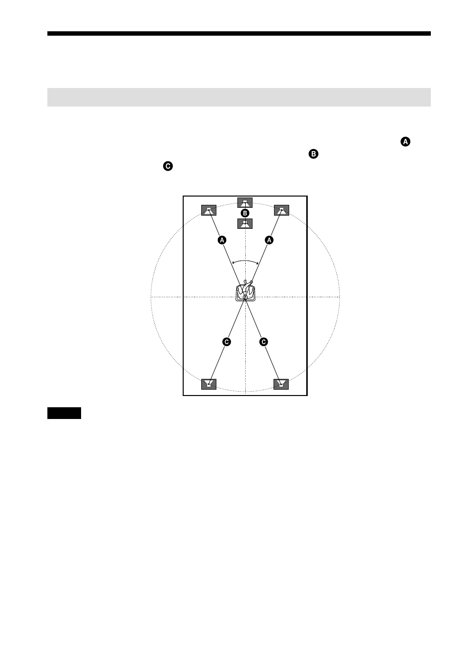 Speaker setup | Sony HT-BE1 User Manual | Page 12 / 84