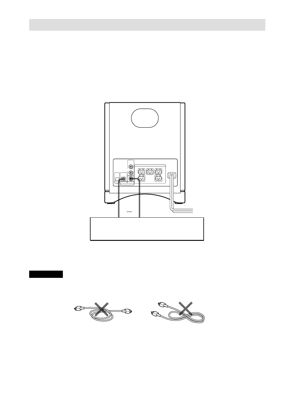 Raccordement aux autres composants, Remarque | Sony HT-BE1 User Manual | Page 38 / 84