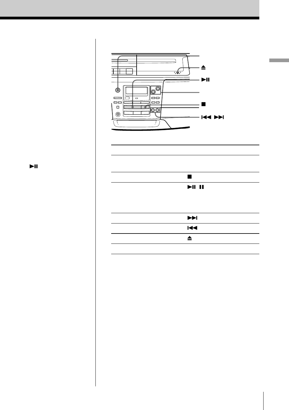 Basic operations 5 | Sony CFD-S28 User Manual | Page 5 / 36