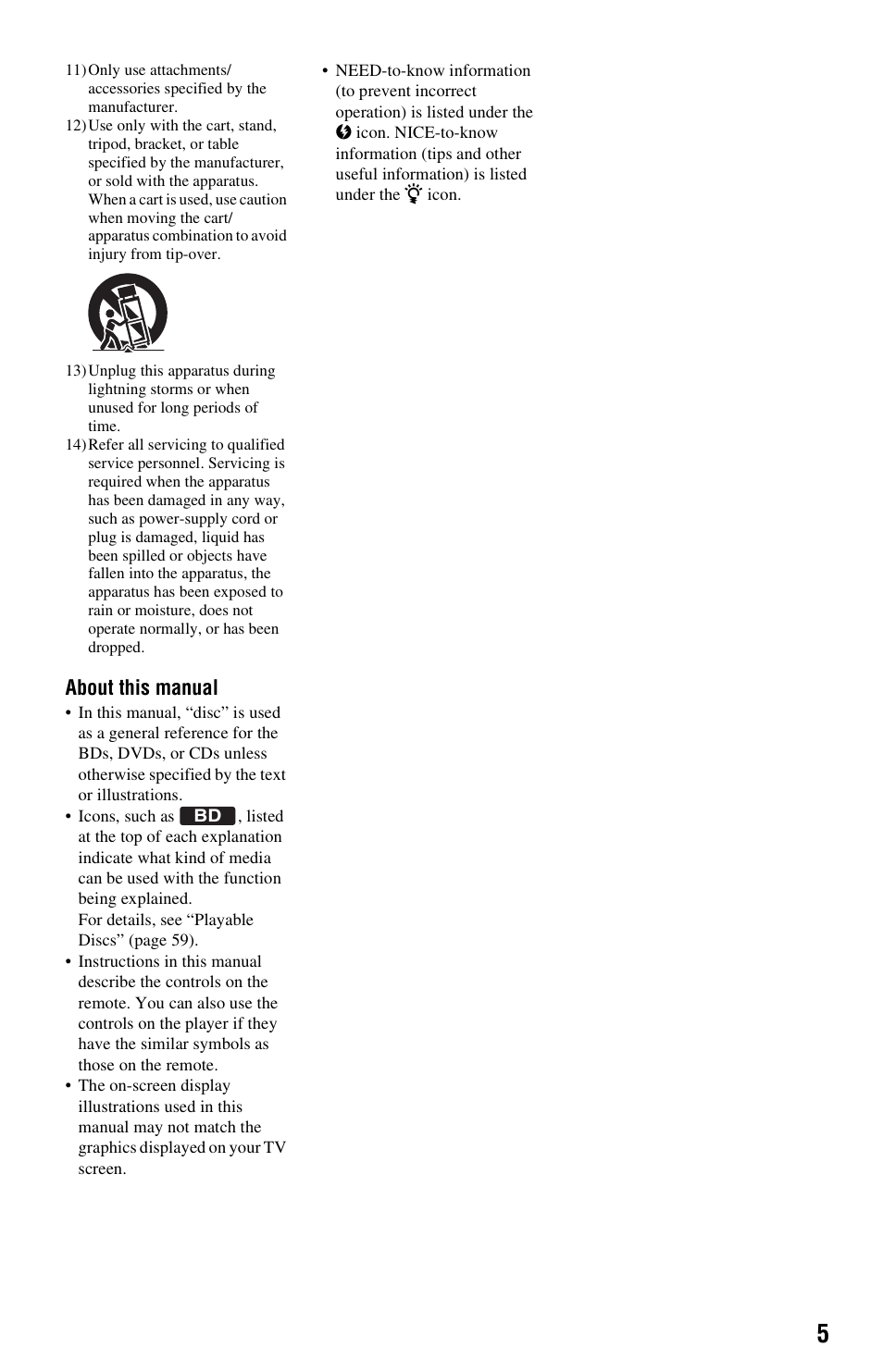 About this manual | Sony BDP-BX2 User Manual | Page 5 / 79