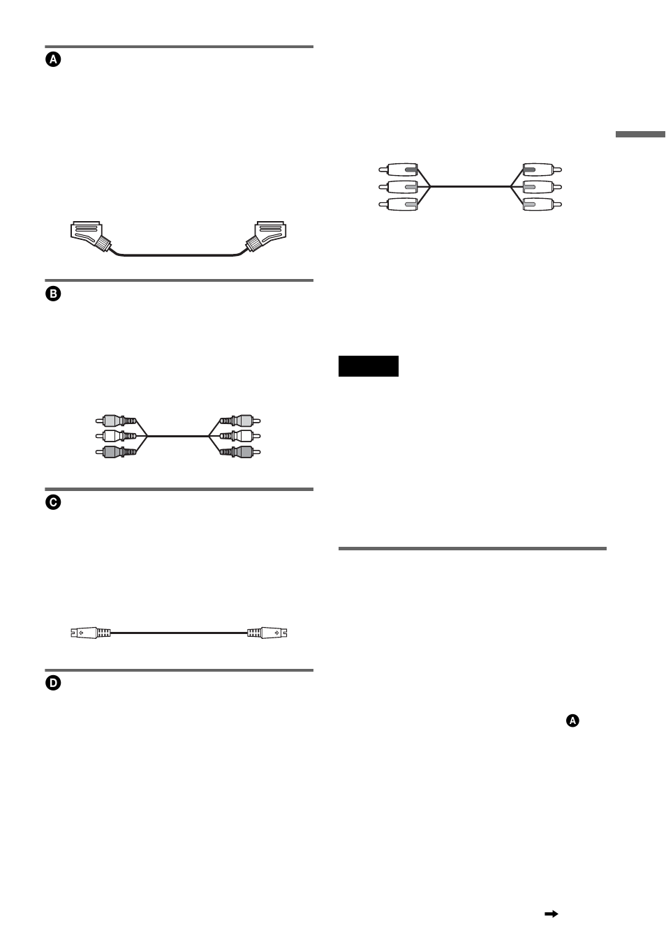 Connecting to a scart input jack, Connecting to a video input jack, Connecting to an s video input jack | Connecting to component video input jacks (y, p | Sony RDR-HX1000 User Manual | Page 15 / 120