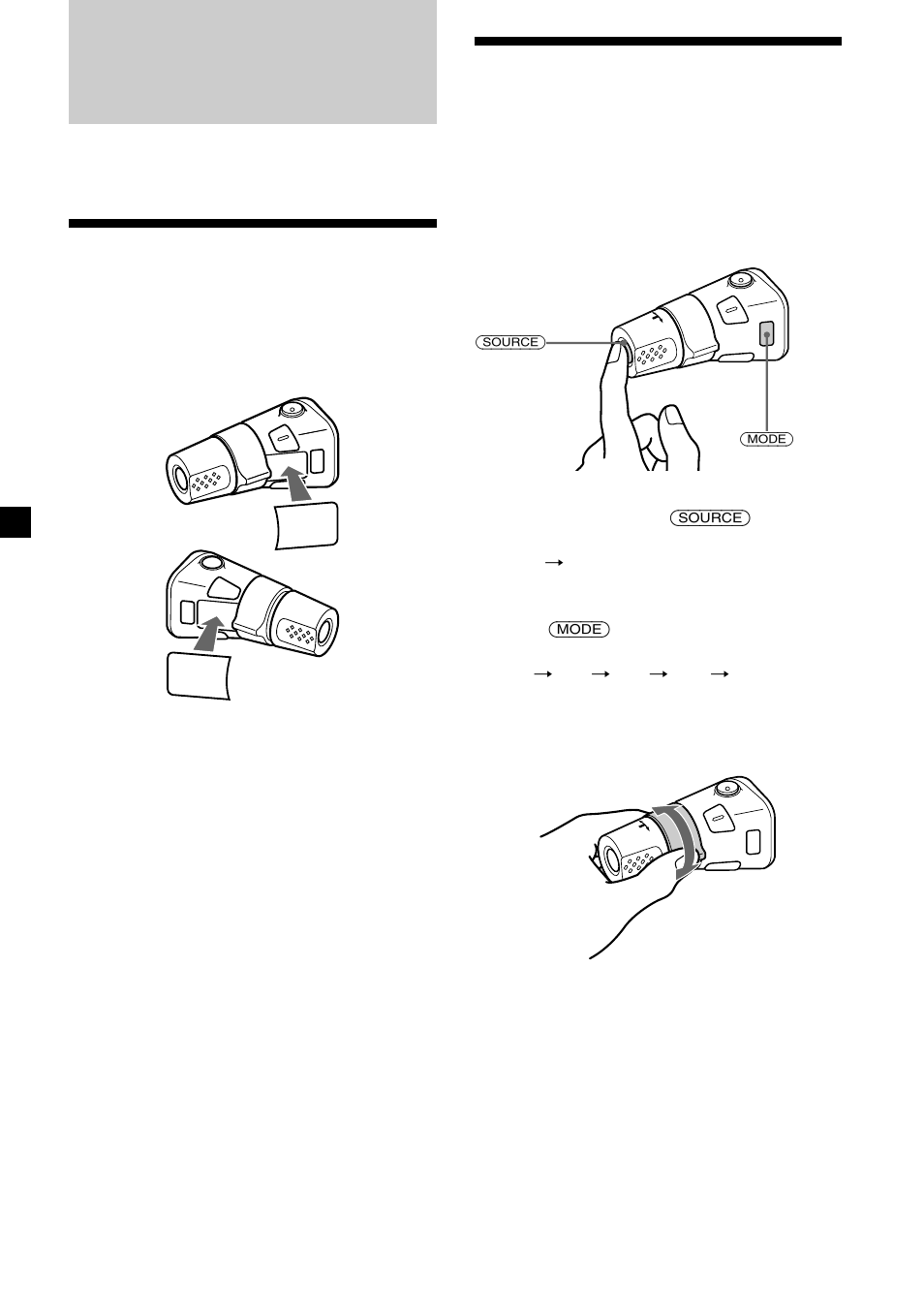 Other functions, 20 using the rotary commander, Labelling the rotary commander | Sony CDX-V7800X User Manual | Page 20 / 58