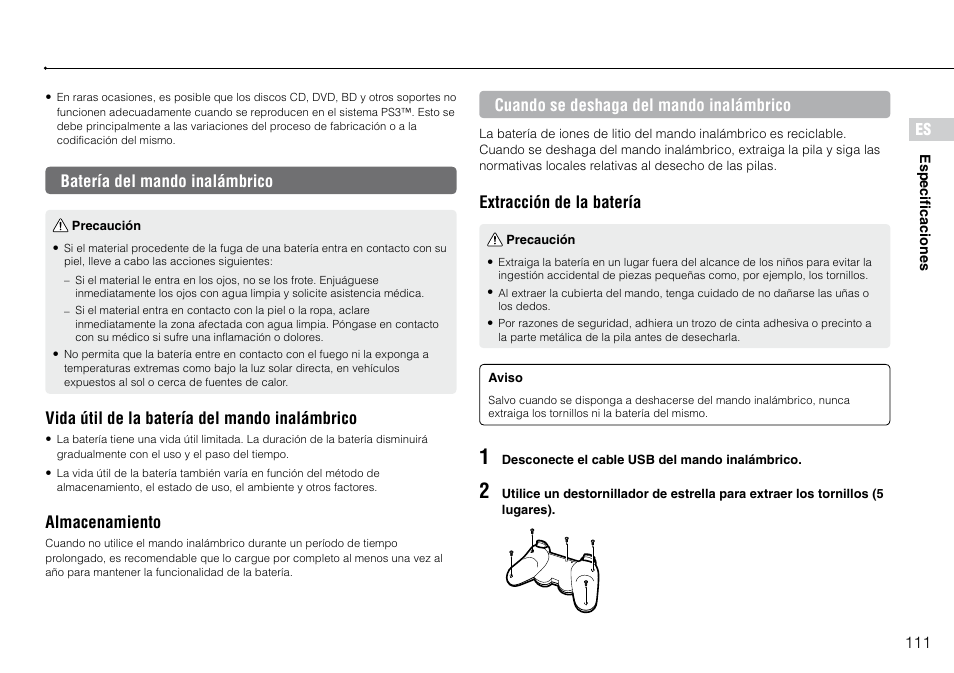 Sony 320 GB Playstation 3 CECH-2501B User Manual | Page 111 / 120