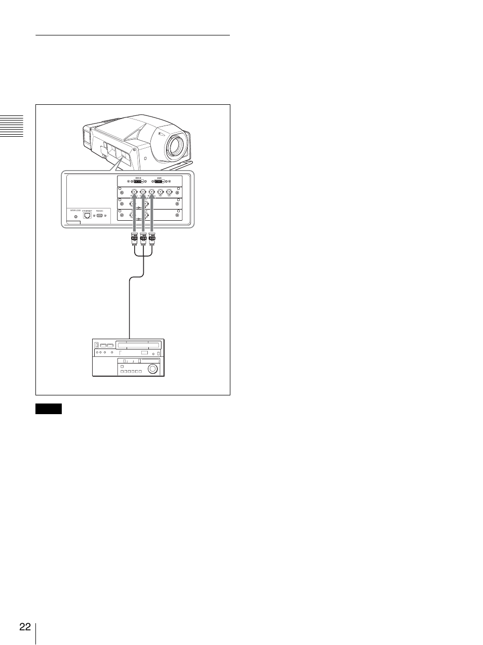 コンポーネント機器を接続する | Sony SRX-S105 User Manual | Page 22 / 83