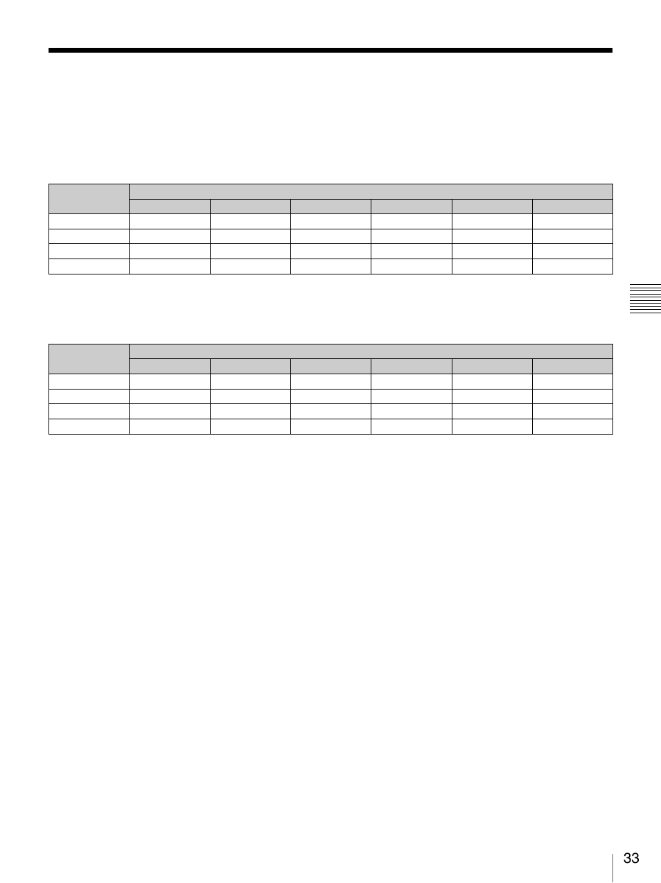 入力信号と調整・設定項目 | Sony SRX-S105 User Manual | Page 33 / 83