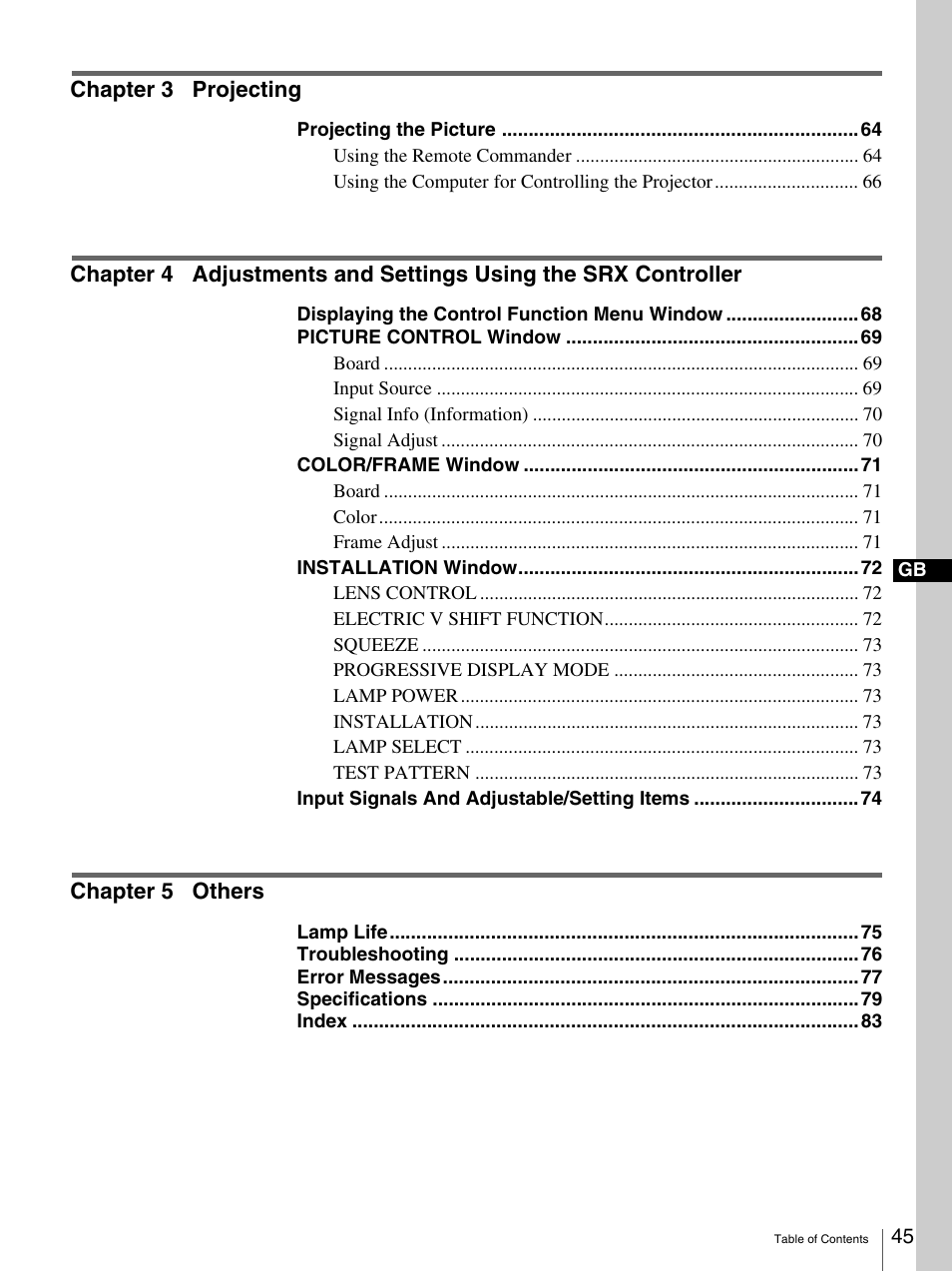 Sony SRX-S105 User Manual | Page 45 / 83