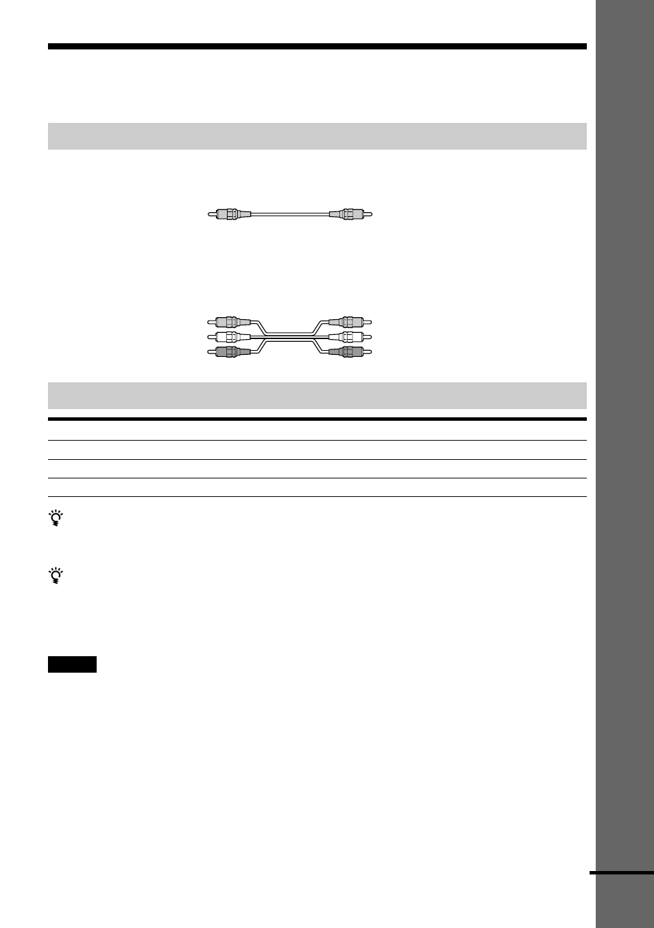 Step 3: tv and video component hookups, Getting started, Required cords | Jacks for connecting video components | Sony DAV-C700 User Manual | Page 23 / 84