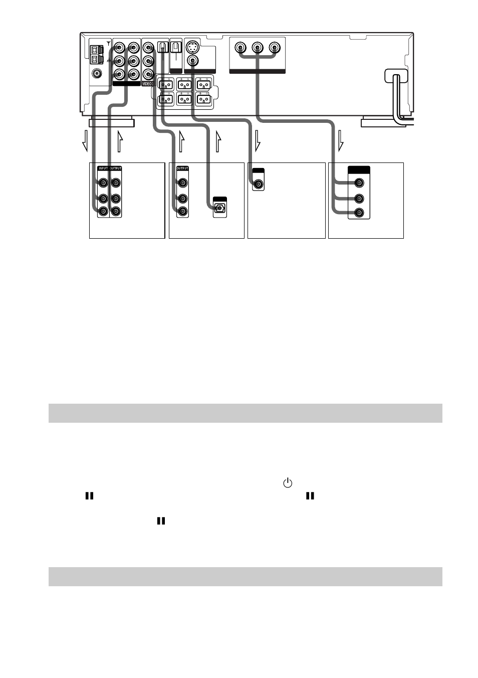 Connecting the ac power cord (mains lead) | Sony DAV-C700 User Manual | Page 24 / 84