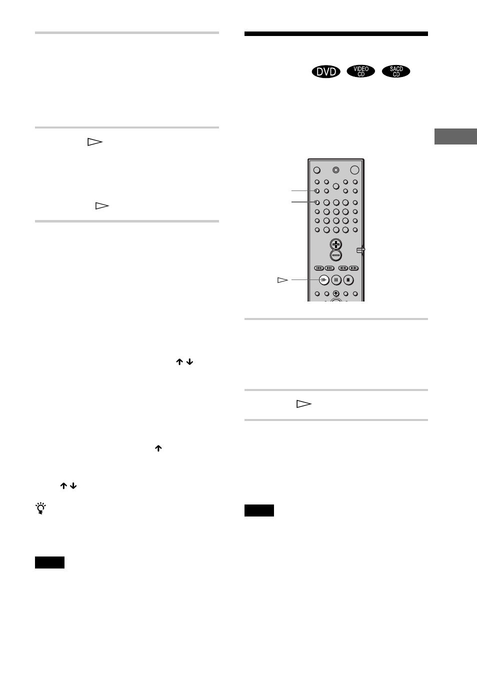 Playing in random order (shuffle play), Playing in random order | Sony DAV-C700 User Manual | Page 39 / 84