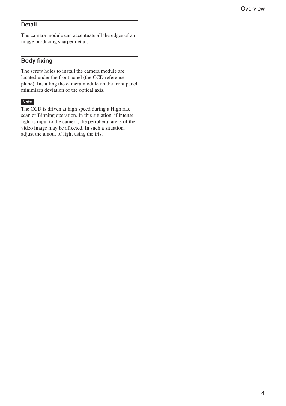 Sony XCL-U1000 User Manual | Page 4 / 27