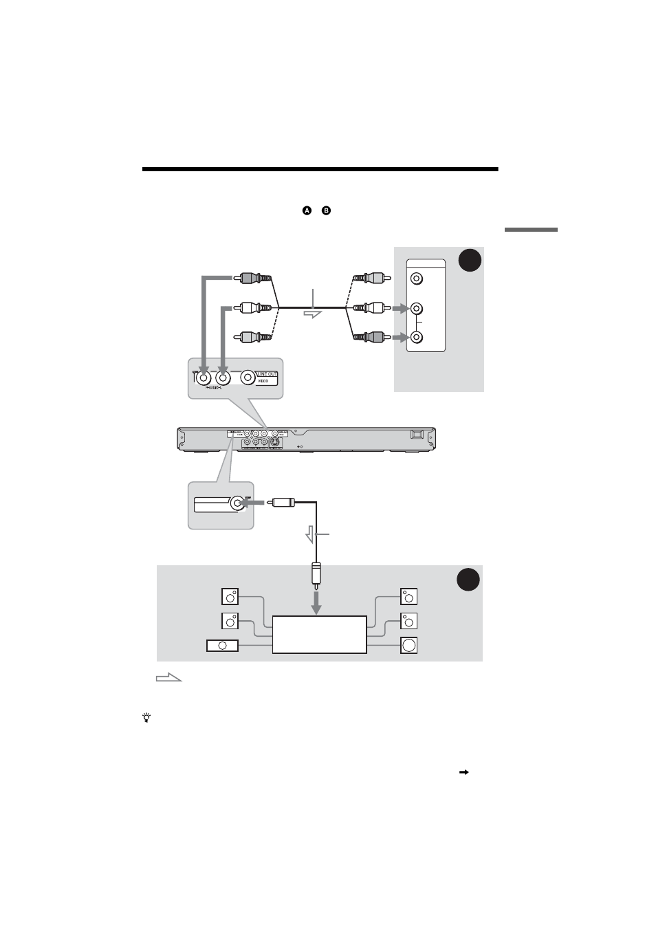 L1ac - paso 4: conexión de los cables de audio, Paso 4: conexión de los cables de audio | Sony DVP-NS45P User Manual | Page 77 / 84
