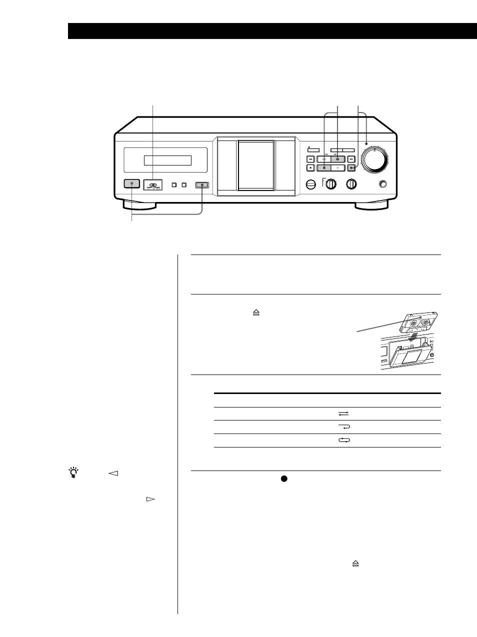 Enregistrement sur une cassette, Fonctionnement de base | Sony TC-KE240 User Manual | Page 24 / 56