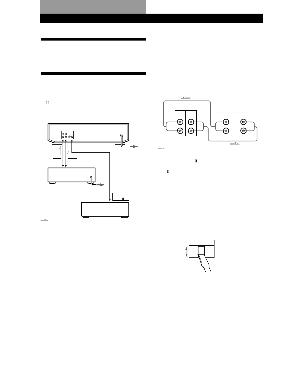Unpacking, Hooking up the system, Getting started | Hookups, Connecting the ac power cord, Where do i go next | Sony TC-KE240 User Manual | Page 4 / 56