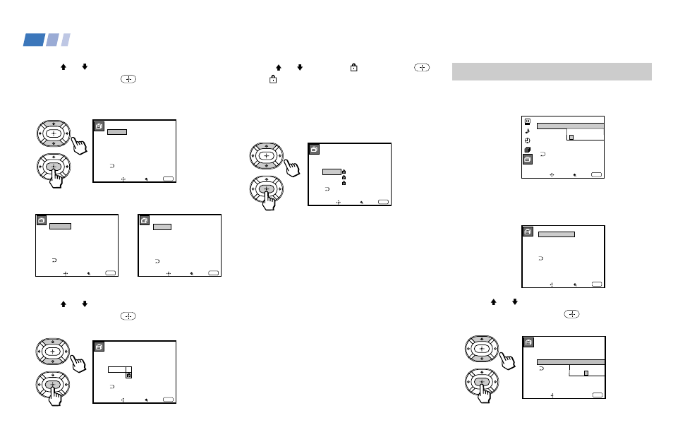 Changing the password, Adjusting your set up (menus) (continued), Press menu to exit the menu | Sony KP 43T90 User Manual | Page 46 / 58