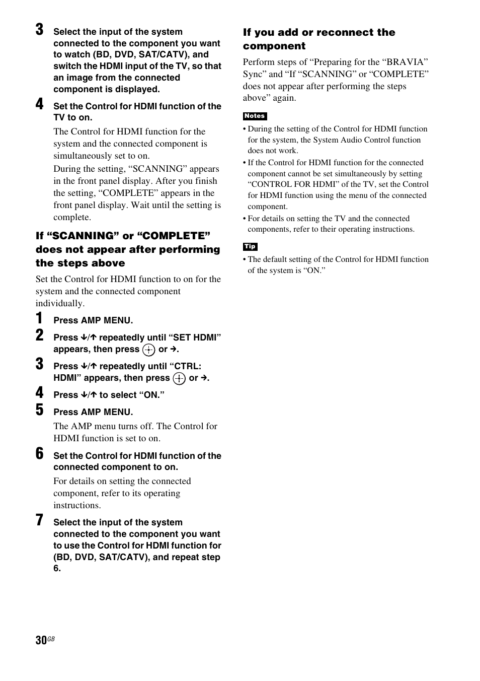 Sony HT-FS3 User Manual | Page 30 / 68